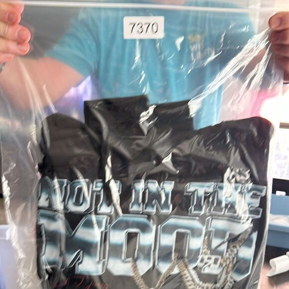 NWOT Lil TJay Unisex Black Graphic  Hoodie “ ot in The Mood” RIP - Size M - Picture 5 of 5